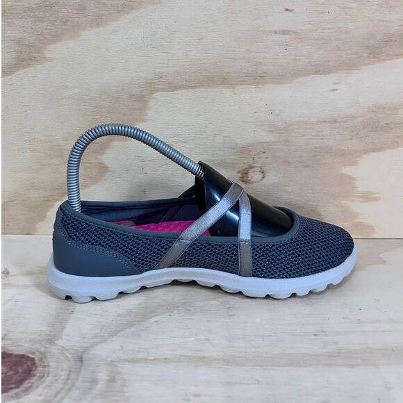 Skechers - Goga Mat - Sneakers - Gray - Women's - 6 - SN 13811 - Picture 5 of 9